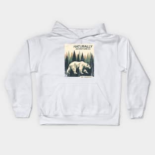 Polygon Bear Design art Kids Hoodie